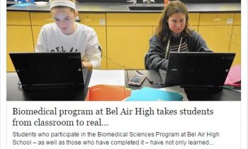 Bel Air High is national model school for biomed program – Baltimore Sun