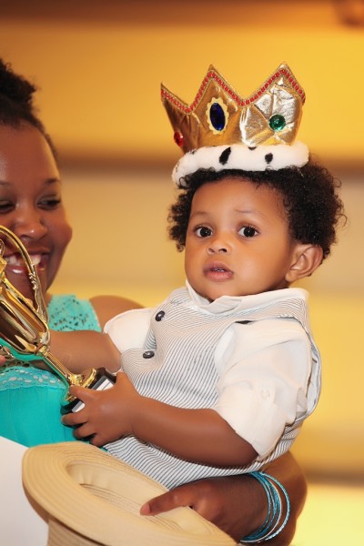 Caleb, the 2014 Winner of the Harford’s Most Beautiful Baby Contest, is all smiles as he dons his crown.