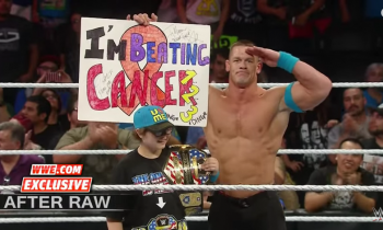John Cena Encourages Young Fan To “Never Give Up”