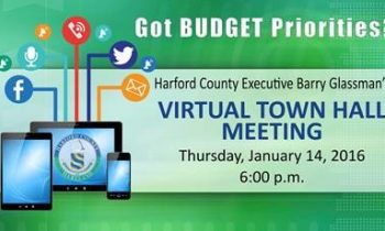 Harford County Executive Glassman Invites Citizen Input on FY17 Budget; Virtual Town Hall Set for January 14