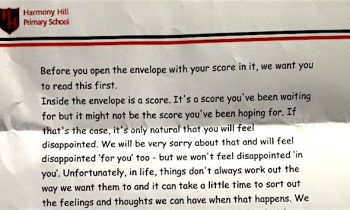 School Sends Inspiring Letter With Test Scores, So Kids Know What’s Important