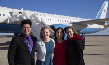 HCPS Students Arrive in Style with Second Lady of the United States