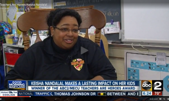 WMAR’s Teachers are Heroes – Keisha Nandalal of Fountain Green Elementary School