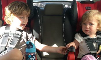 Watch Cute 4-Year-old Reassure His Frightened Sister at the Car Wash