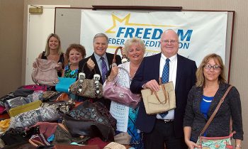 Freedom Federal Credit Union Collects Hundreds of Handbags To Support Harford County’s Homeless