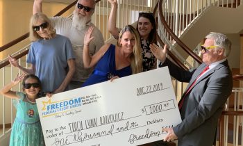 FREEDOM FEDERAL CREDIT UNION AWARDS $1,000 TO ITS #SUMMEROFFREEDOMFCU GRAND PRIZE WINNER