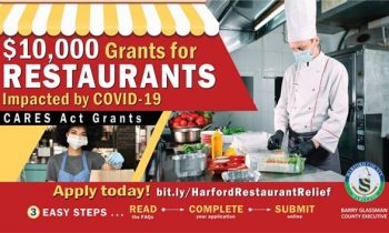 Harford County Offering $10,000 Grants to Restaurants for COVID-19 Relief