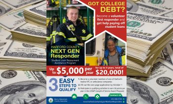 Harford County Pays Down Student Loans for 66 First Responders