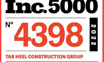 Harford County Business Tar Heel Construction Group, LLC recognized in INC. Magazine’s 5000 Fastest Growing Companies