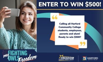 Freedom Federal Credit Union and Harford Community College Announce #MyFightingOwlsFreedom Social Media Contest