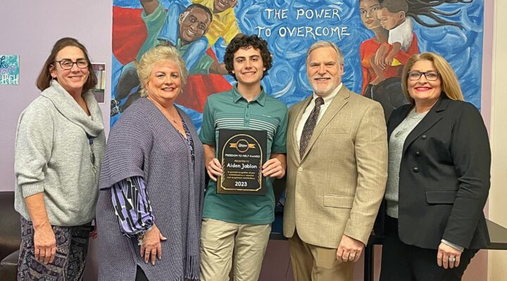 Aiden Jablon Receives Freedom Federal Credit Union’s First Annual Freedom to Help Award