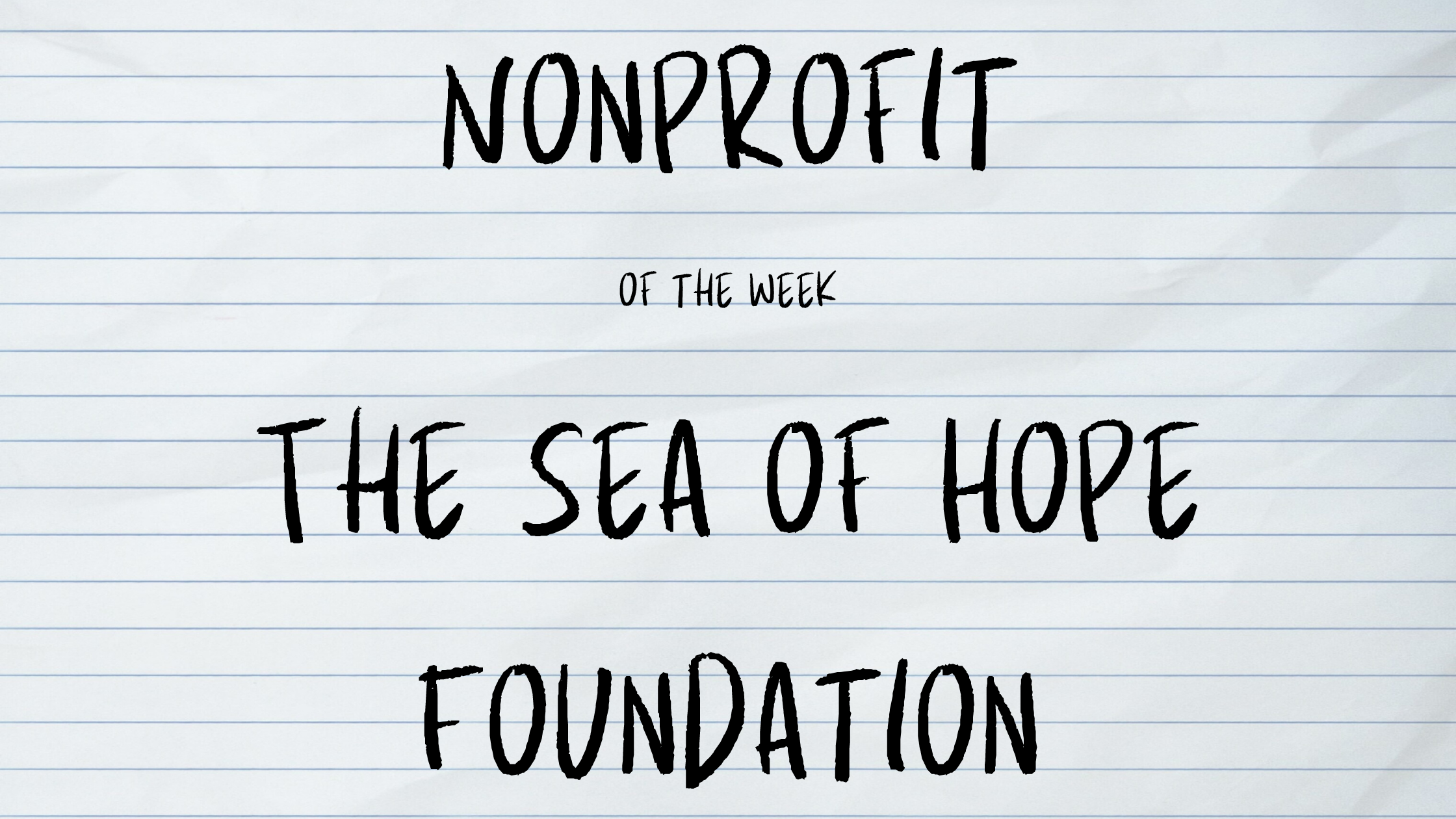 Nonprofit of the Week for April 2, 2024